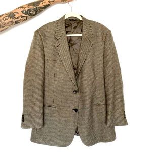 oversized perry ellis portfolio houndstooth blazer